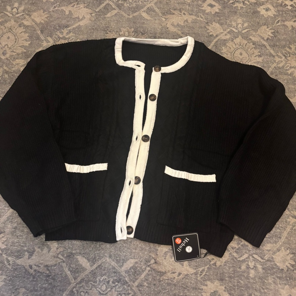 Oversized Knit Cardigan - Picture 7 of 10